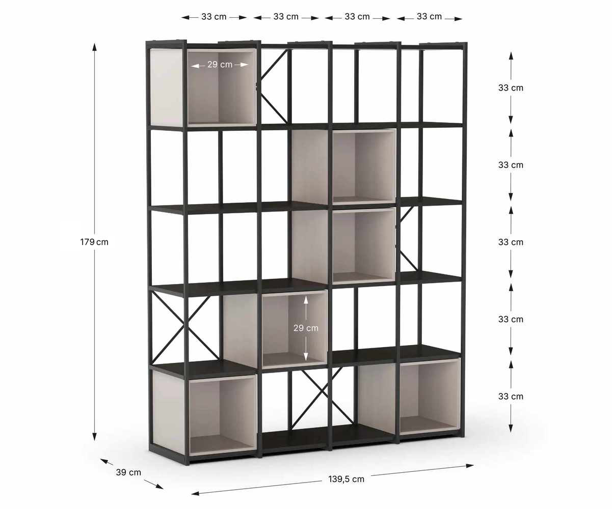 Medidas Estanteria Anya 140cm