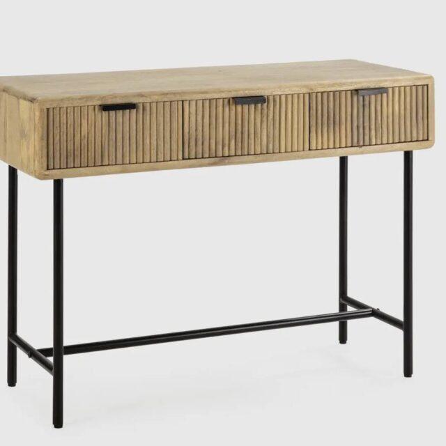 Consola MUNDRA con 3 cajones