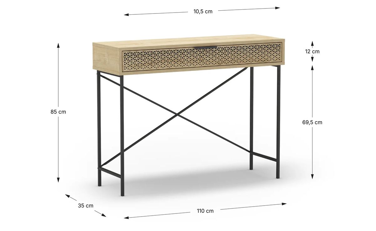 Medidas de la consola Ecrin