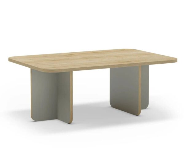 Mesa Centro HILLARY 100cm Pata verde-canto roble