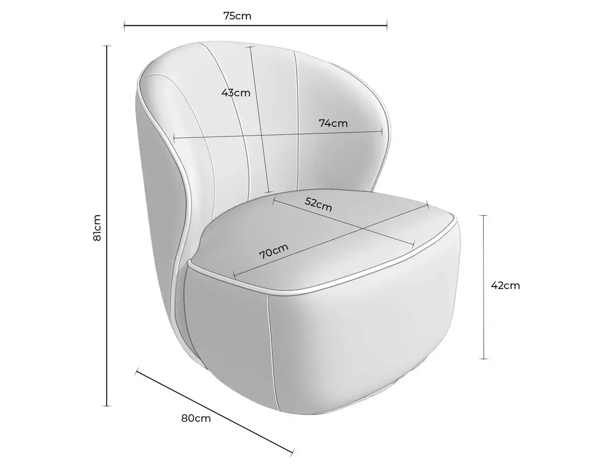 Medidas Butaca HAVANA
