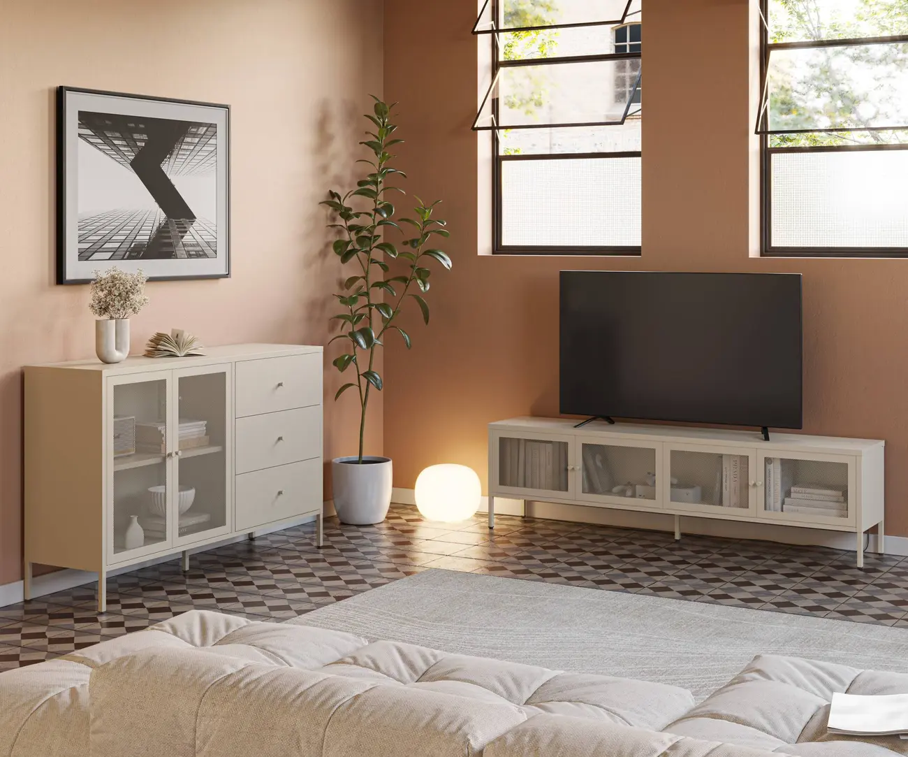 Aparador TANA 2P3C 140cm beige