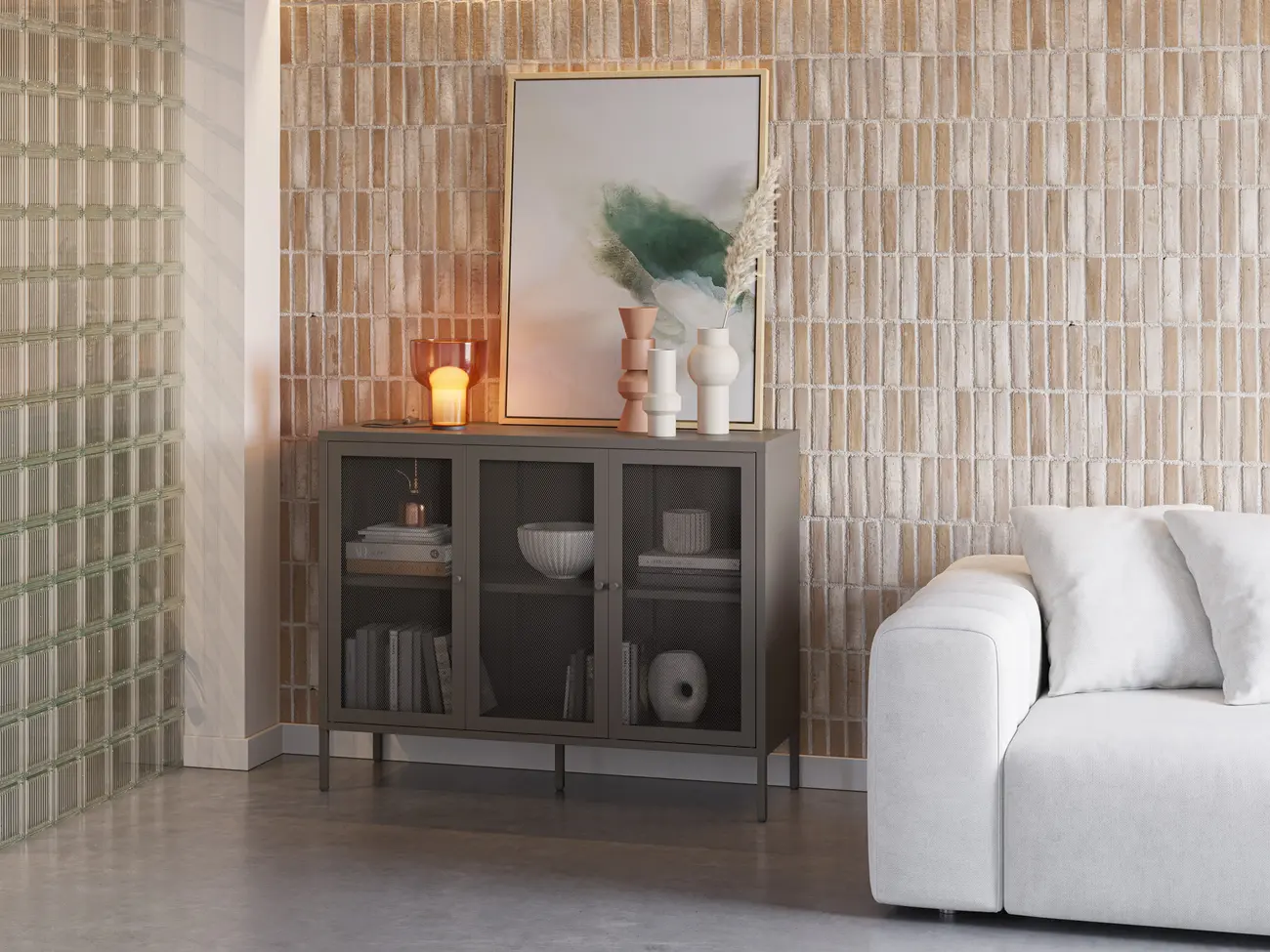 Aparador TANA 3P 120cm moca