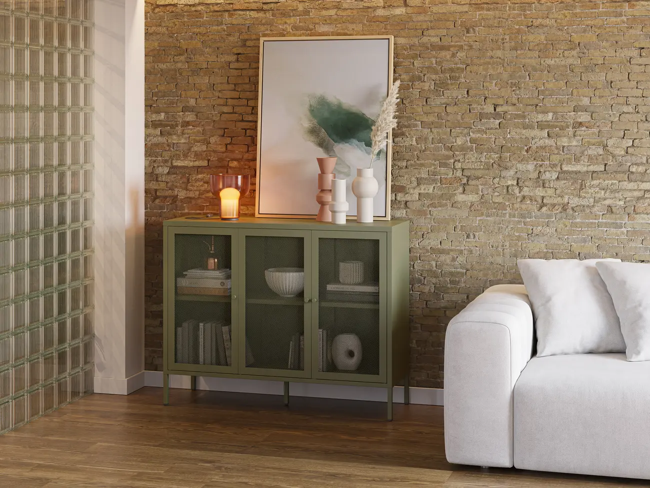 Aparador TANA 3P 120cm verde
