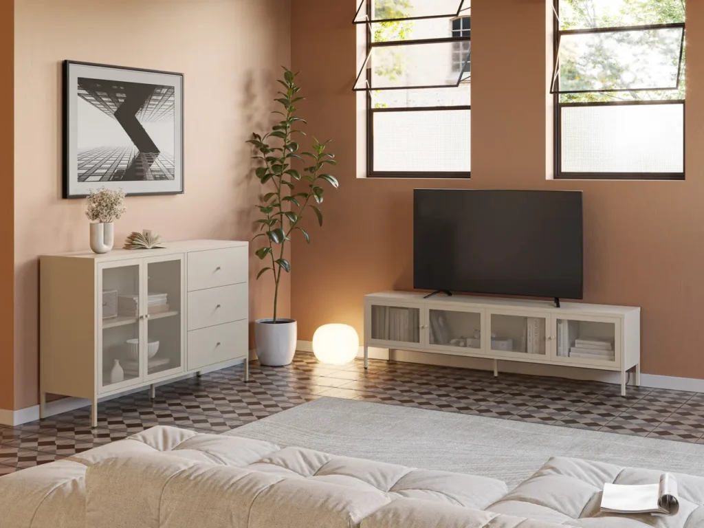 Mueble TV TANA 4P 160cm arena