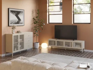 Mueble TV TANA 4P 160cm arena