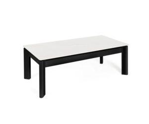 Mesa centro elevable ROLAND blanca y negra