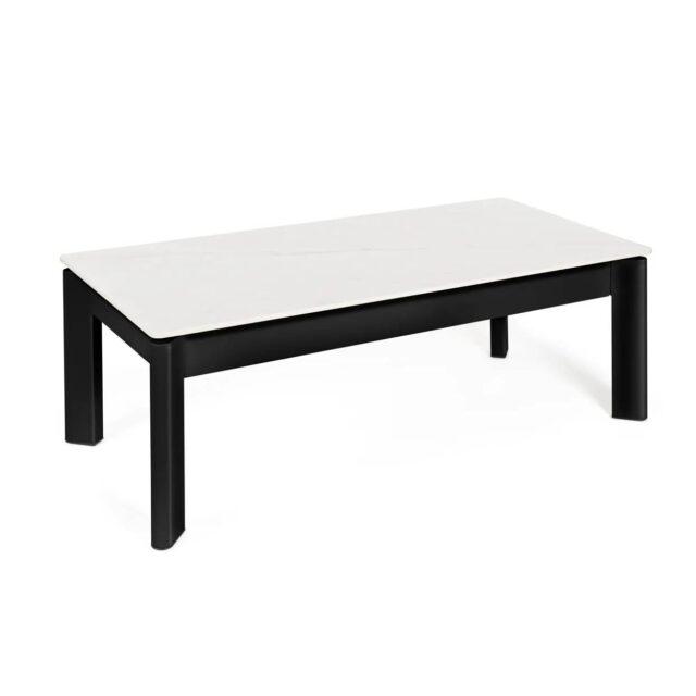 Mesa centro elevable ROLAND blanca y negra
