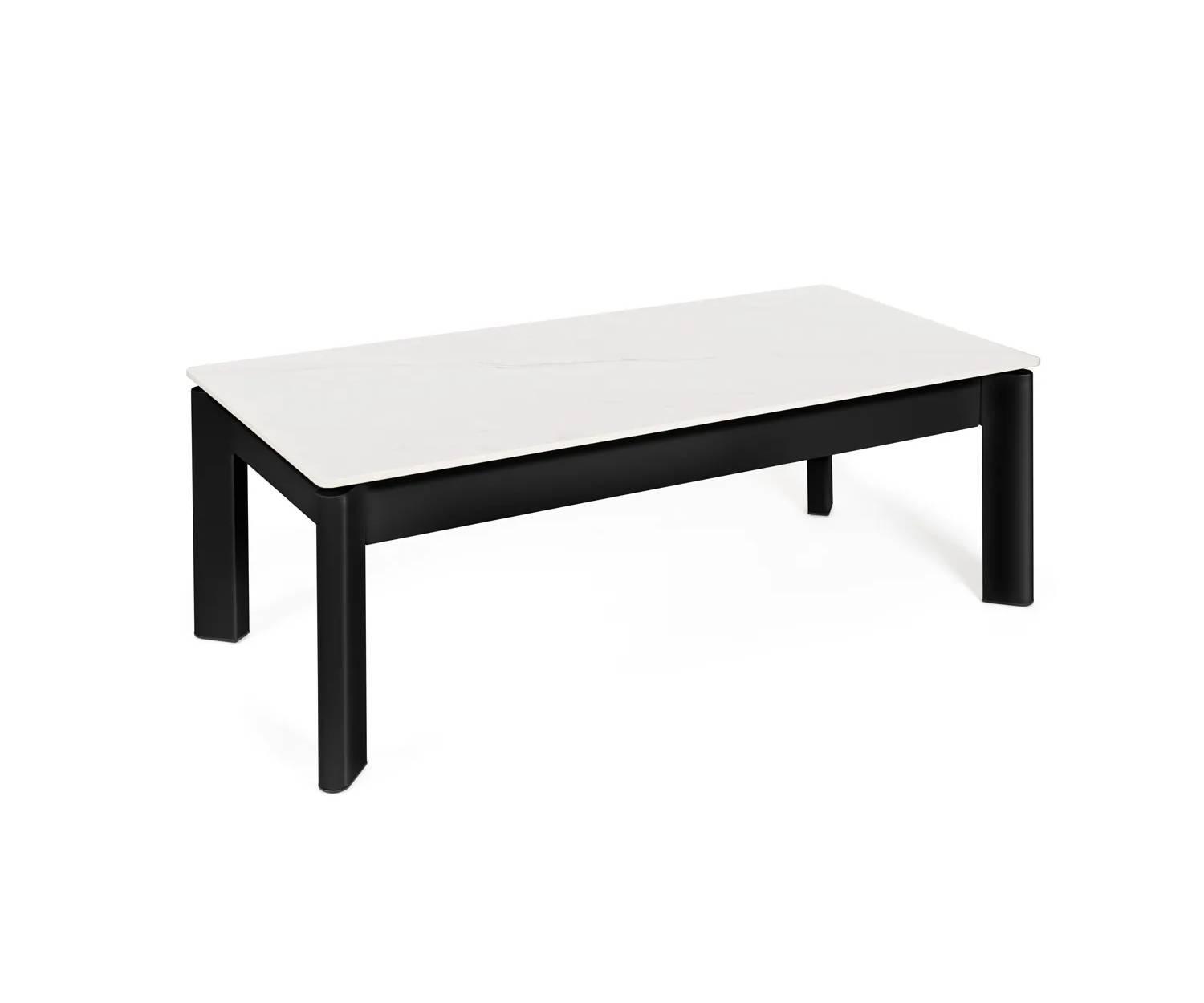 Mesa centro elevable ROLAND blanca y negra