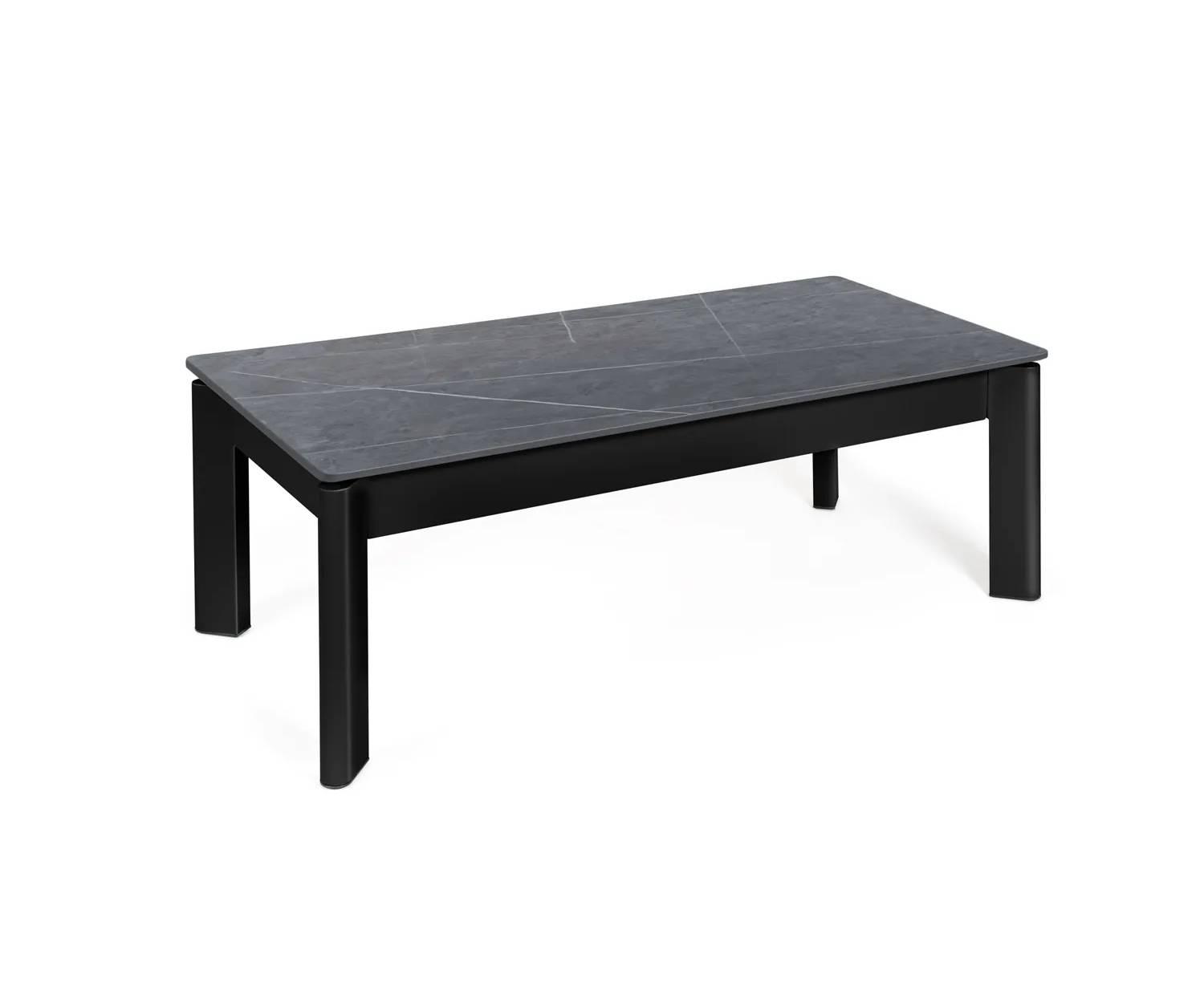 Mesa centro elevable ROLAND gris y negra