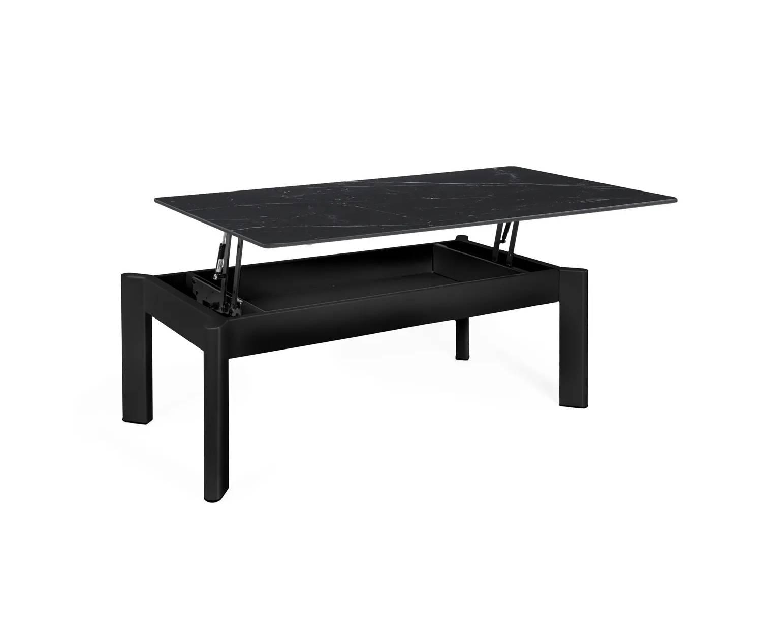 Mesa centro elevable ROLAND negra