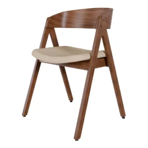 Silla RINA Nogal y Beige