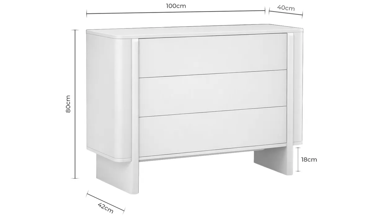 Medidas de la cómoda SIDNEY