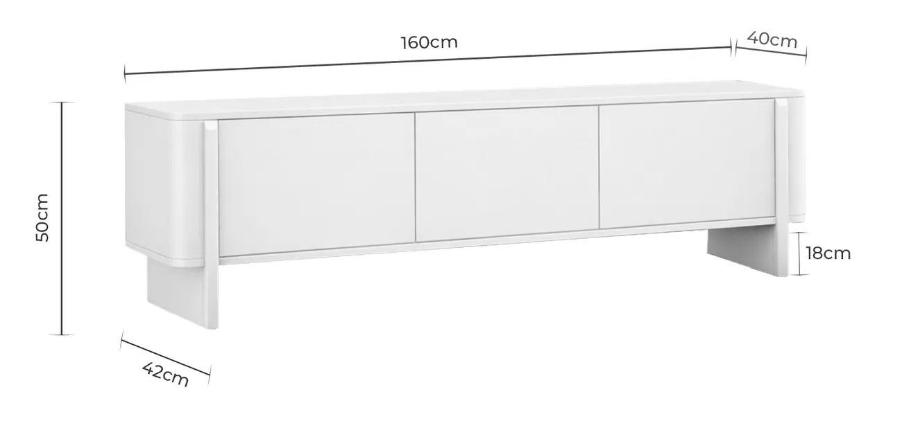 Medidas mueble TV 160 SIDNEY
