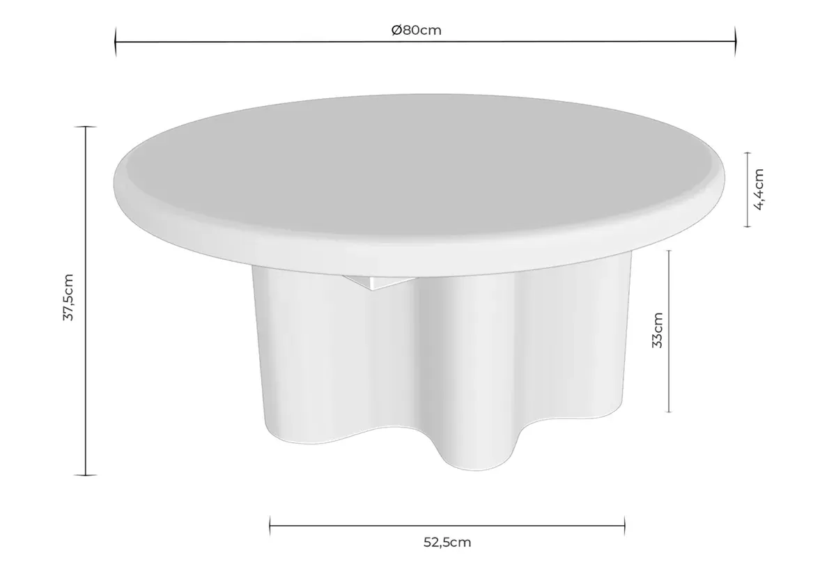 Medidas de la mesa de centro MATEO