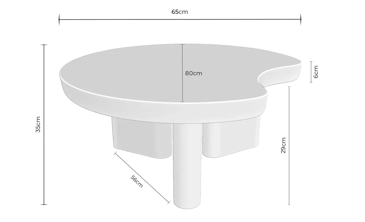 Medidas mesa de centro JEROME