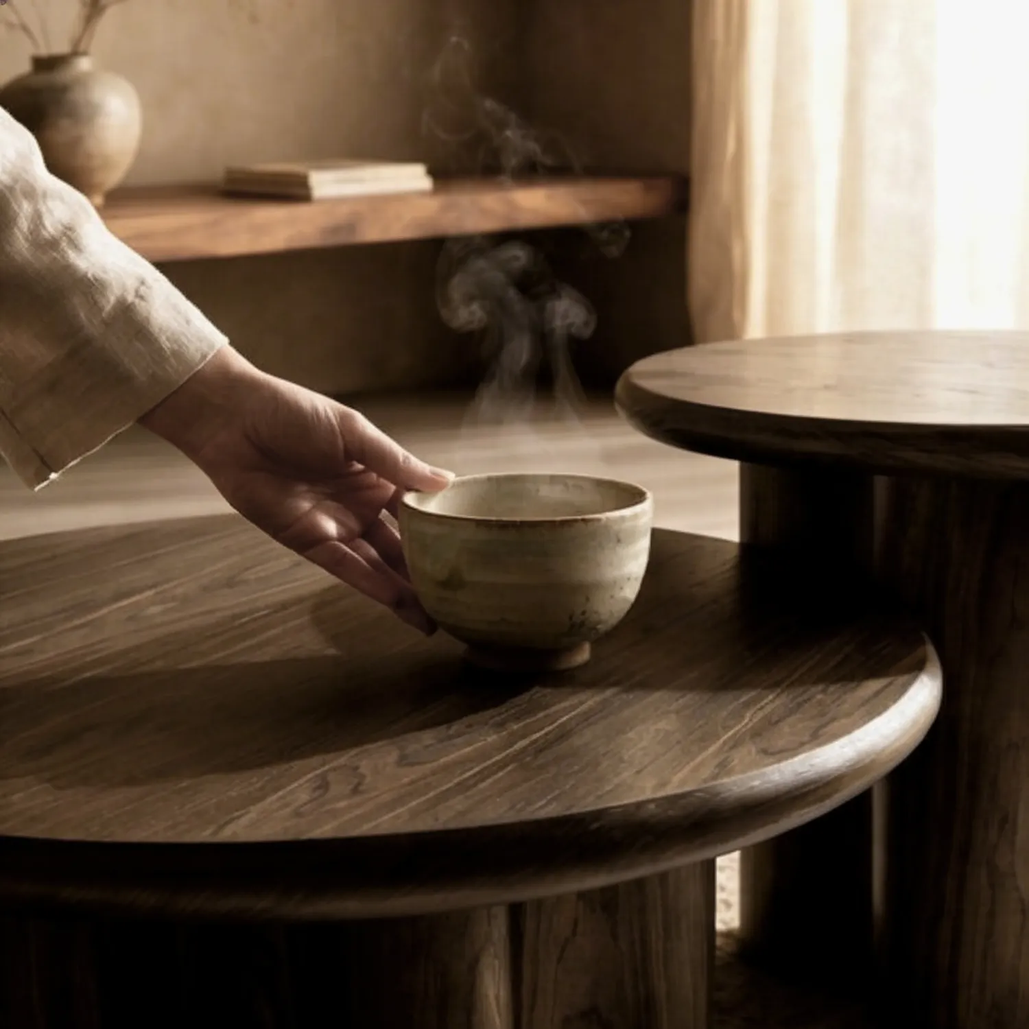 Mesa Auxiliar MATEO Nogal